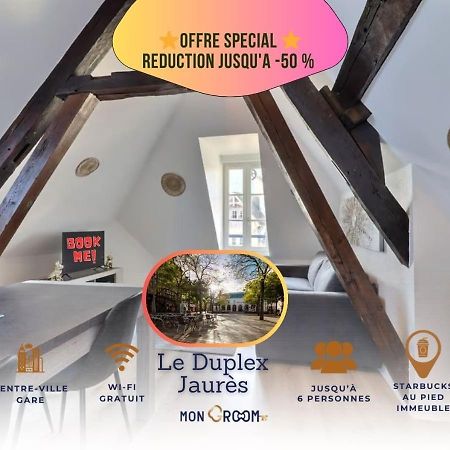 Le Duplex Jaures - Coeur De Ville - Mon Groom Troyes Eksteriør billede
