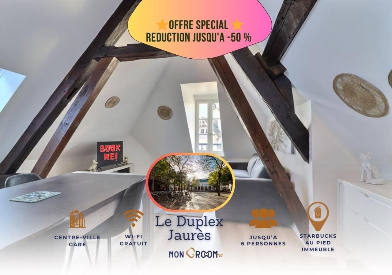 Le Duplex Jaures - Coeur De Ville - Mon Groom Troyes Eksteriør billede